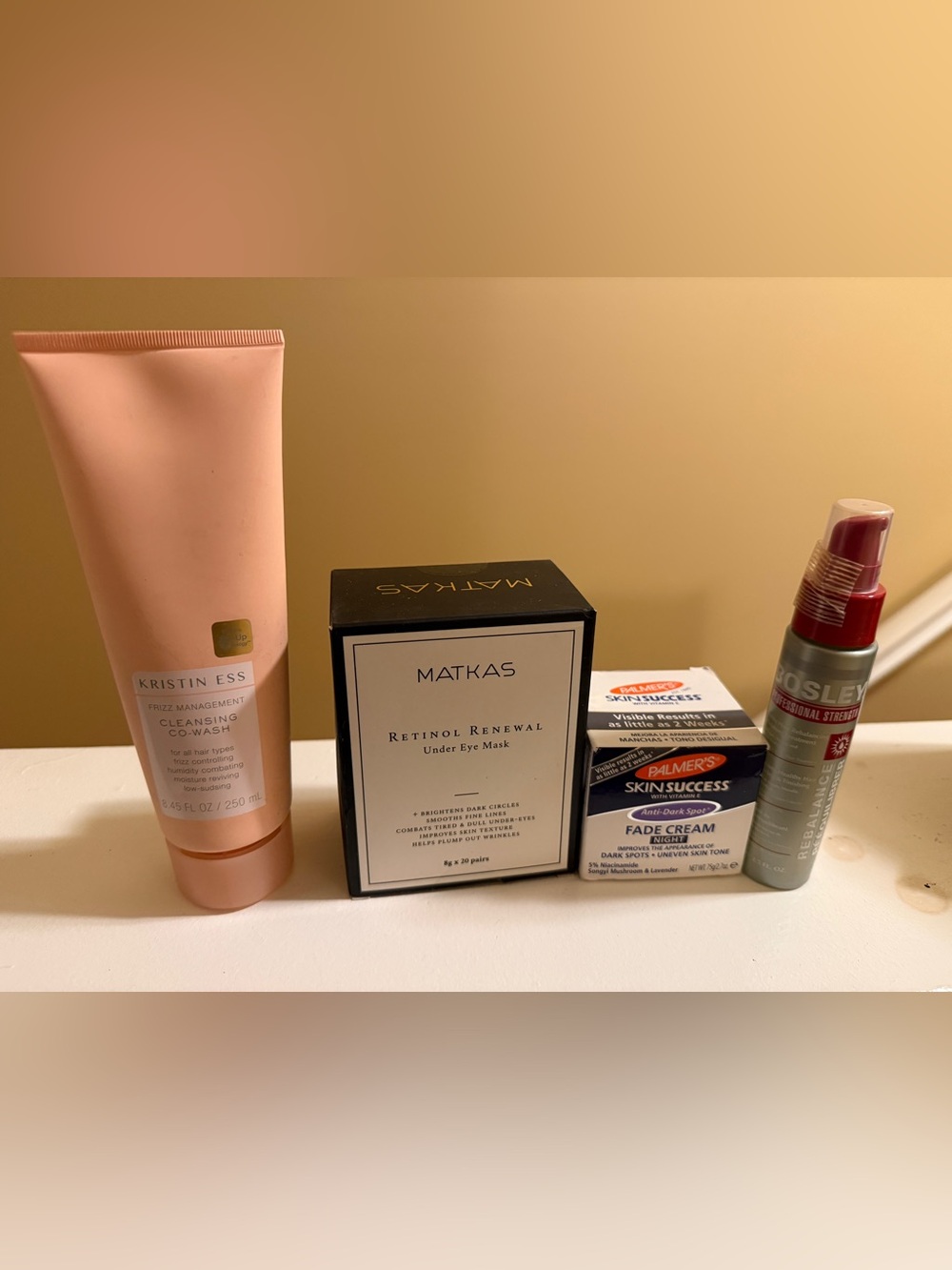 Retinol, Palmer dark spot, spray and cleanser